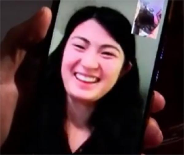 琼斯和中国的家人视频。(视频截图)