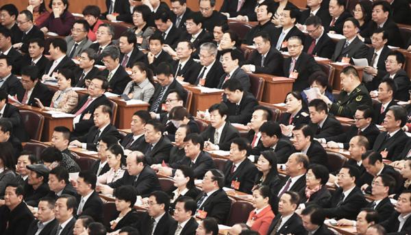 两会上的官员（Getty Images） 
