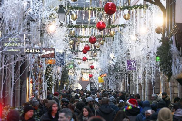 斯特拉斯堡的圣诞集市（AFP/Getty Images）