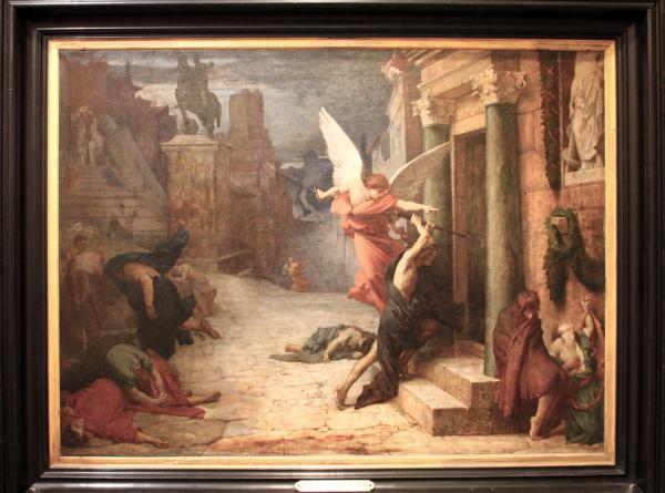 油画《被瘟疫侵袭的罗马城》(Peste à Rome)