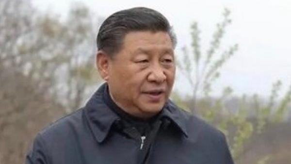 习近平视察陕西,从视频画面来看,状态不佳,看来这一阵子诸事不顺。(图片来源:视频截图)