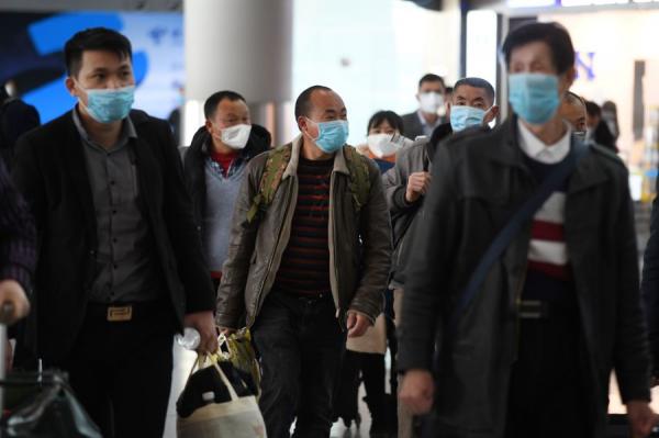 北京机场一幕,示意图(图片来源: GREG BAKER/AFP via Getty Images)