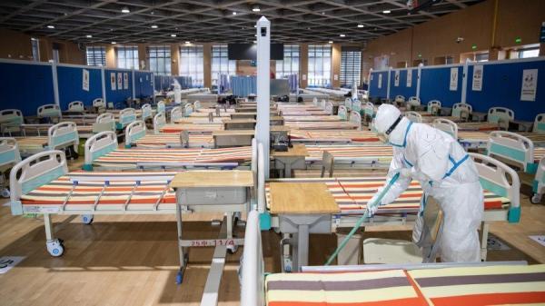 方舱医院(图片来源:STR/AFP via Getty Images)