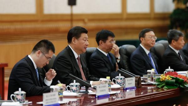 美媒刊文说,习近平身边有一批智囊学者为习的强硬政策出谋划策。示意图(图片来源:Lintao Zhang/Getty Images)