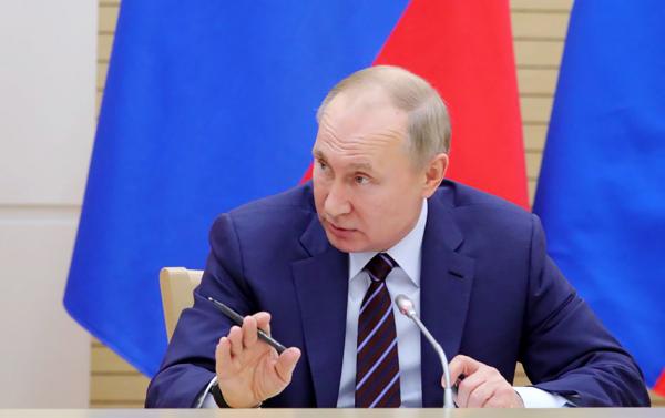 俄罗斯总统普京(MIKHAIL KLIMENTYEV/SPUTNIK/AFP via Getty Images)