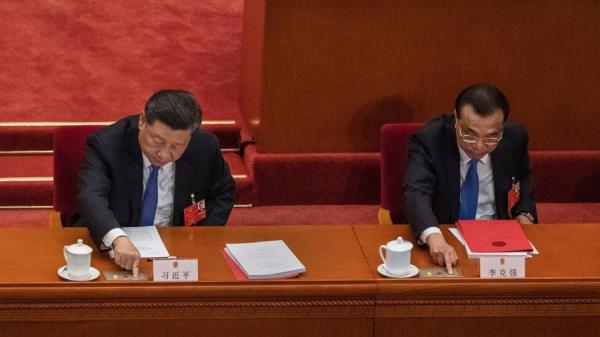 习近平和李克强(图片来源: Kevin Frayer/Getty Images)