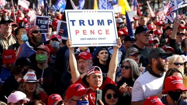 11月14日,华盛顿DC举行“支持川普游行”(March For Trump)。(图片来源:Tasos Katopodis/Getty Images)