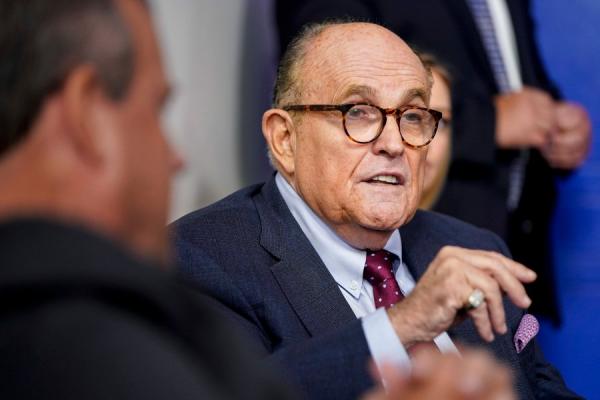 川普总统的私人律师鲁迪.朱利安尼(Rudy Giuliani)。(图片来源:Joshua Roberts/Getty Images)