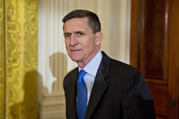 川普总统首任国家安全顾问迈克尔·弗林(Michael Flynn)将军。(图片来源:Andrew Harrer/Pool/Getty Images)