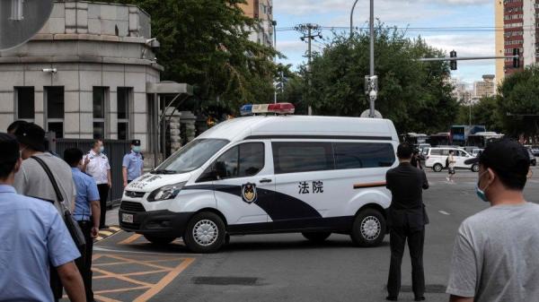 9月11日,任志强受审。(图片来源:NICOLAS ASFOURI/AFP via Getty Images)