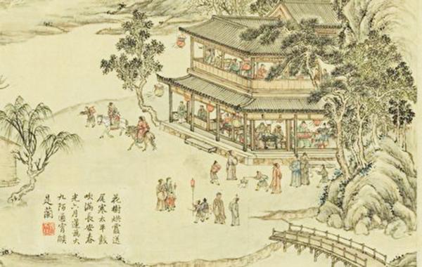 古代每逢冬至后都会举行消寒会(公有领域)
