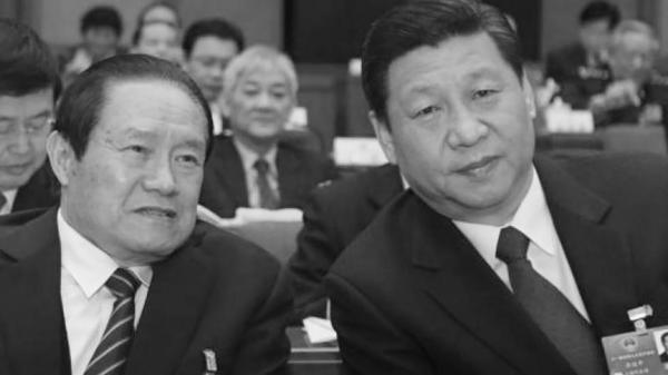 上位国家主席之前,同为第十七届政治局常委的习近平与周永康一起出席会议。
