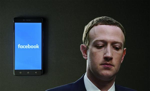 大图：Facebook（123RF）   右下图：脸书创始人兼首席执行官扎克伯格（Alex Wong/Getty Images）