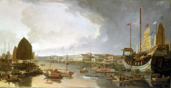 1850年的十三行外贸易特区(公有领域)