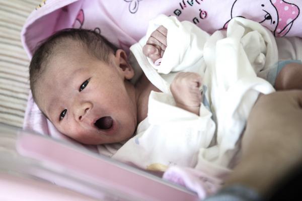 武汉一家私立妇产医院出生的婴儿(Getty Images)