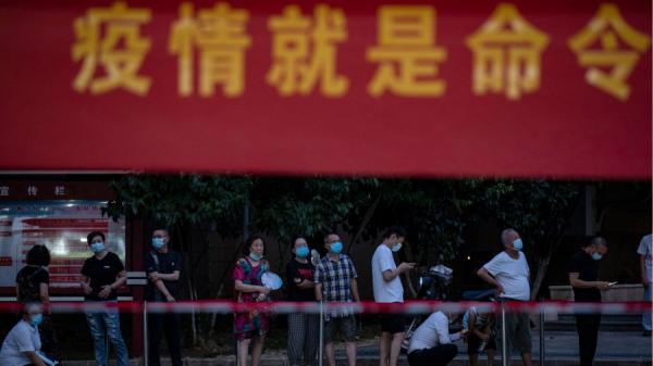 自南京爆发Delta变种病毒后,江苏扬州成为这波本土疫情重灾区。示意图。(图片来源:STR/AFP/Getty Images)