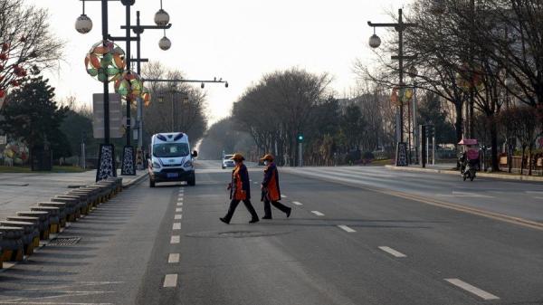 西安封城 (图片来源:STR/AFP via Getty Images)