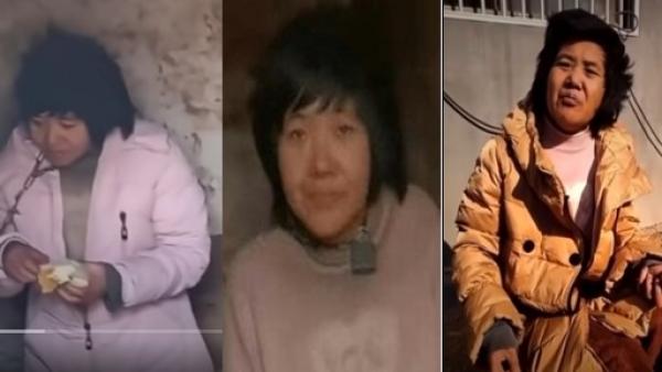 江苏徐州八孩铁链女事件持续延烧（图片来源：视频截图）