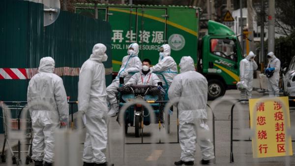 上海清零毫无人性(图片来源:Kevin Frayer/Getty Images)