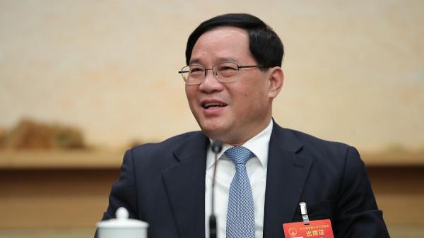 中共上海市委书记李强因上海封城不力而仕途黯淡。(图片来源:Lintao Zhang/Getty Images)