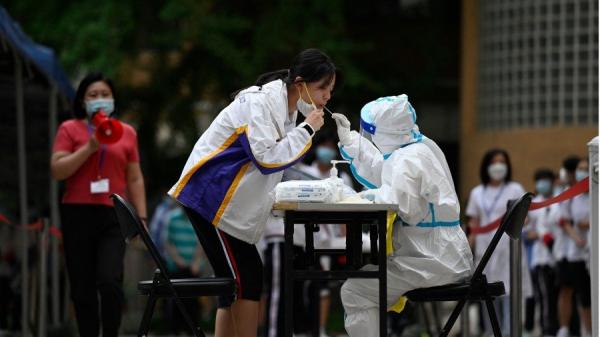 2022年6月7日,北京高考会场(图片来源:JADE GAO/AFP via Getty Images)