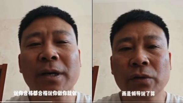 网传河北迁安大五里镇居民李建海,实名披露当地居民核酸检测是阴性还是阳性,是镇长、书记“说了算”。(图片来源:视频截图)