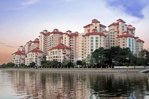 新加坡一个高档住宅区(123RF)