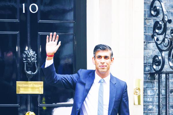 10月24日出任党魁的前财政大臣苏纳克,10月25日正式成为英国新一任首相。(Getty Images)