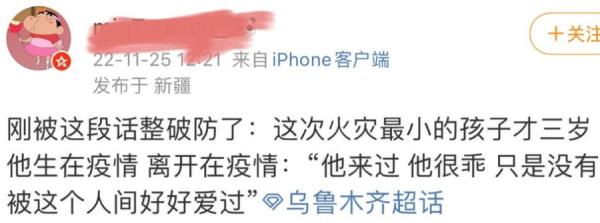 网传死者中有3岁孩子“他生在疫情离开在疫情”。（图片来源：网路截图）
