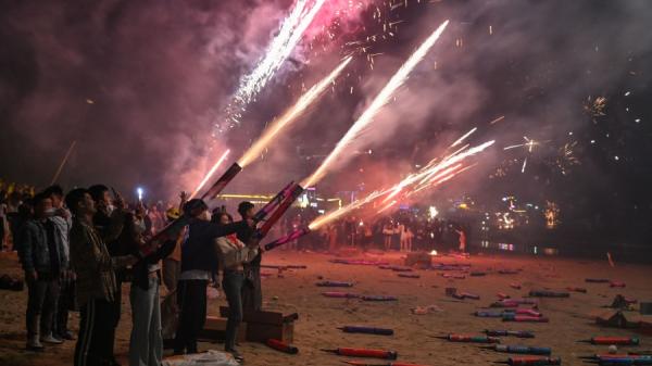 2023年1月1日,海南(图片来源:HECTOR RETAMAL/AFP via Getty Images)