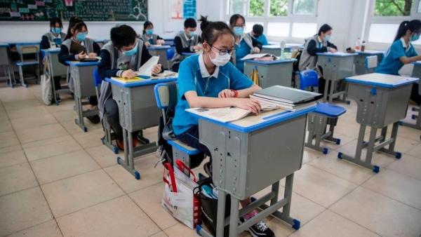 大陆多地学校发布停课通知,学校停止线下教学。(图片来潮:Getty Images)