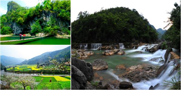 贵州黔南布依族苗族自治州平塘平塘掌布风景区。(图片来源:网络截图)