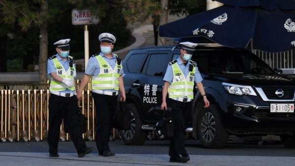 北京的交通警察。(图片来源:Getty Images)