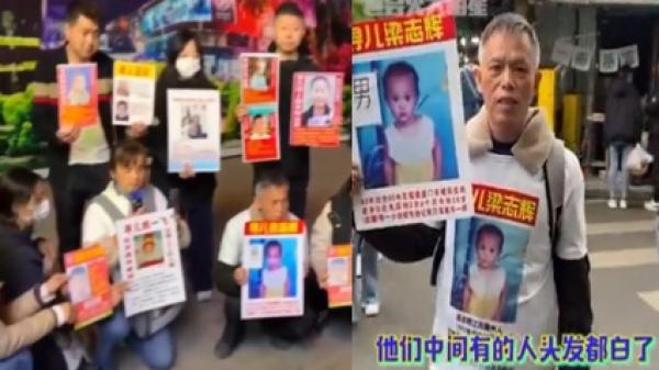 山东淄博烧烤火爆,吸引大批被拐儿童父母前来借机寻子。(图片来源:视频截图)