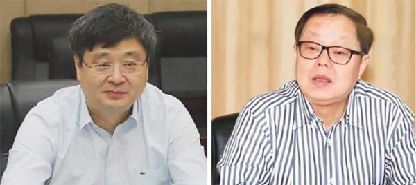 刘宏武（左）与黄方方（右）