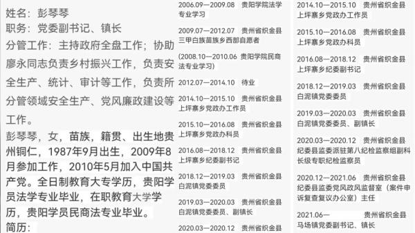 根据官方通报,马场镇党委副书记、镇长彭某某,是此次“警察围殴记者”的指使者。(图片来源:网络图片)