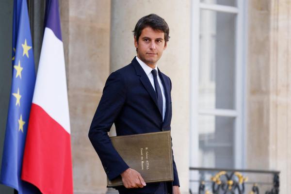 法国教育部长阿塔尔(LUDOVIC MARIN/AFP via Getty Images)