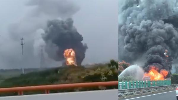中国网友传出的消息,指在习近平浙江之行的公路发生大爆炸,相关消息立即引发网友围观、 讨论。(图片来源:网络图片)