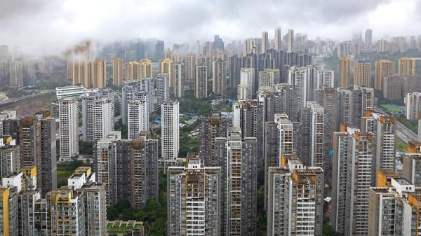 中国正在建设中的住宅区楼房（Getty Images）