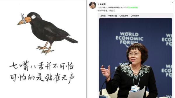 胡舒立传闻再起,背后原因是什么?(图片来源:网络截图)