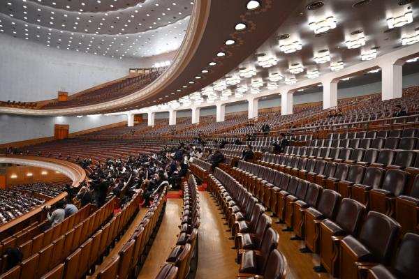 2024年3月9日,北京两会期间(图片来源:GREG BAKER/AFP via Getty Images)