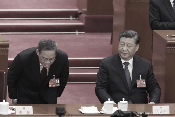 李强与习近平（Lintao Zhang/Getty Images）