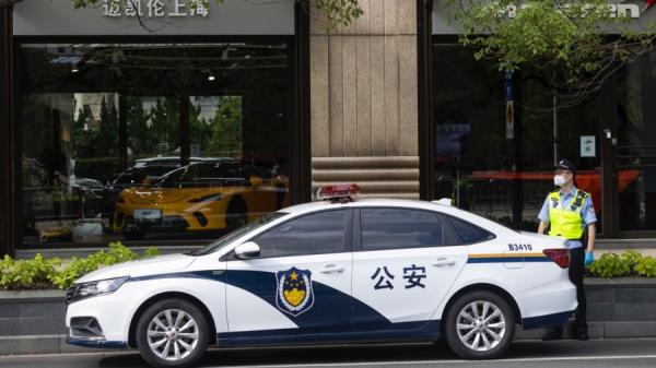 中共公安。(图片来源:Getty Images)