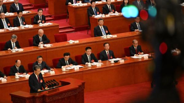 第十四届全国人民代表大会第二次全体会议。示意图(图片来源:JADE GAO/AFP via Getty Images)