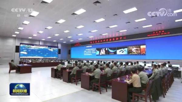 2021年9月16日,习近平赴陕西老巢共军某基地,会场布置的拍摄角度。