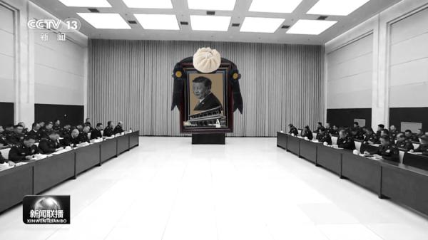 习近平视察信息支援部队后,发表讲话,严控信息外泄。(图片来源:今涛拍暗合成)