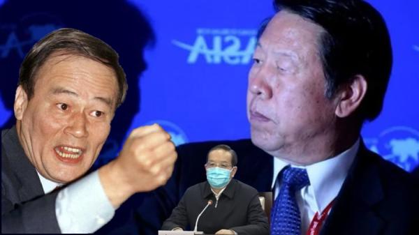 蒋超良的“贵人”，王岐山与戴相龙（图片来源：网络截图）
