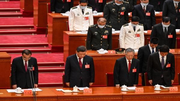 2022年10月16日,中国共产党第二十次代表大会在北京人民大会堂开幕。(图片来源:NOEL CELIS/AFP via Getty Images)