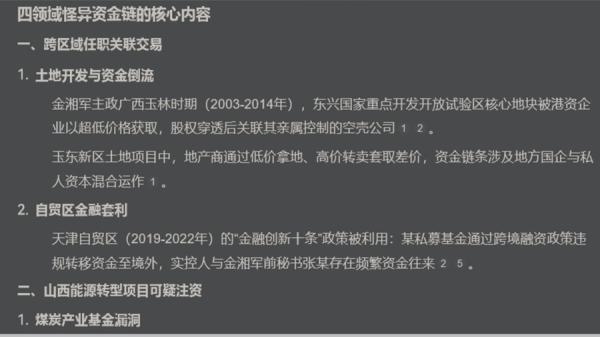 “ 四领域怪异资金链 ” 内幕黑暗,没有 “ 门阀 ” 无以操控。(图片来源:网络截图)