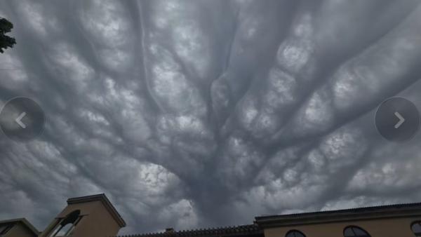 6月19日,辽宁大连天空惊现 “ 骷髅云 ”。(图片来源:抖音截图)